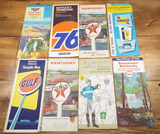 8-VTG 1960'S/70'S KENTUCKY/TENNESSEE Official HIGHWAY/SERVICE STATION Road Maps picture