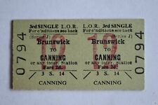 Liverpool Overhead Railway Ticket L.O.R BRUNSWICK to CANNING No 0794 picture