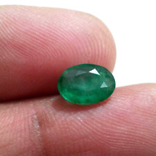 Awesome Zambian Emerald Faceted Oval Shape 1.60 Crt Emerald Loose Gemstone picture