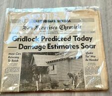 1989 San Francisco Chronicle Earthquake Special Newspaper picture