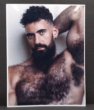 Exotic Bodybuilder gay fetish hairy photo, beefcake, physique, Muscle Guy 8.5x11 picture