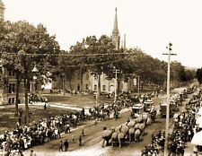 1886 Circus Parade, West Main Street, Kalamazoo, MI Old Photo 8.5