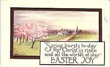 Vintage Early 1914 Spring Burst To-Day For Christ Is Risen PCB-2O picture
