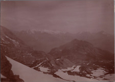 France, du Viso à la Planette, view taken from the Col de Chavières vintage print, shot picture