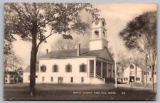 Baptist Church Paris Hill Maine ME Postcard UNP VTG American Art Unused Vintage picture