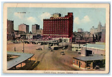 1939 View of Tunnel Plaza Windsor Canada Vintage Posted Air Mail Postcard picture