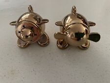 Collectible Gold Colored Virgin Atlantic Airlines Salt & Pepper Shaker Set picture