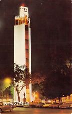 Postcard IA Jefferson W.F. Mahanay Memorial Tower Nighttime View Iowa picture