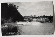 Wisconsin Dells Entering River RPPC Vtg Postcard Duck Boat Photo picture