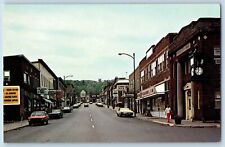 Bessemer Michigan MI Postcard Year Round Vacation Land c1960's Business Section picture