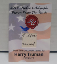 2018 Historic Autos Pieces From The Trash 65/157 Harry S Truman picture