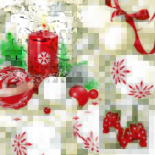 Two Individual Paper Lunch Decoupage Napkins Christmas Candle Ornaments picture