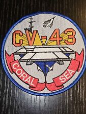 1960s 70s USN Navy Cold War CVN 43 USS Coral Sea Ships Patch L@@K picture