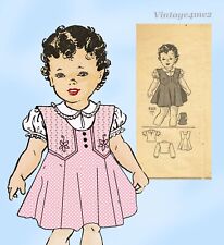 Marian Martin 9365: 1940s Toddler Girls Jumper and Blouse Vintage Sewing Pattern picture