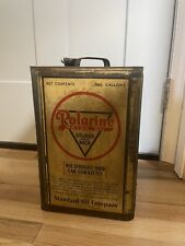 Vintage Polarine Standard Oil Company Motor Oil Empty 5 Gallon Can picture