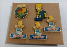 Lot of 5 Pin's The Simpsons TV Series Sitcom Lustucru picture