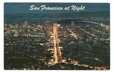 San Francisco CA Postcard at Night California picture
