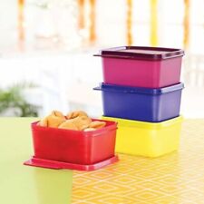 Tupperware Keep Tab Plastic Container Set, 500Ml, Set Of 4, Multicolour picture