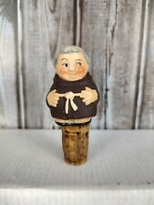 Vintage Goebel Friar Tuck Monk Decanter Bottle Wine Stopper Cork  3
