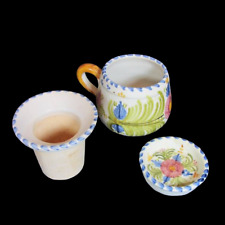 Talavera Tea Set w/ Infuser and Lid 3 Piece Hand Painted Pottery Made in Spain picture