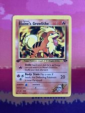Pokemon Card Blaine's Growlithe Gym Challenge 1st Edition 62/132 Near Mint picture