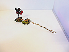 Vintage Italian? Toleware Candle Snuffer Painted Flower picture
