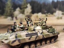 1/72 Ukrainian Armored Soldier Tank Doll 8-person Model Figure Painted for Scene picture