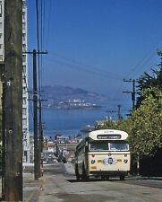 1950s SAN FRANCISCO Bus & Street Scene Photo  (229-J) picture