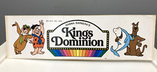 Vintage Kings Dominion Virginia Hannah Barbera Bumper Sticker - 1979 Yogi Scooby picture