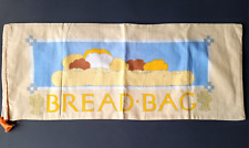 Vintage Lillian Vernon 1987 Cotton Poly Liner Bread Bag Baguette French Loaf picture