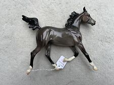 STUNNING Breyer Peter Stone Horse Glossy Grey Bay Arabian Yearling “Harlequin” picture