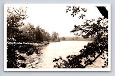 c1951 RPPC Chelsea Michigan MI Scenic View of Cassidy Lake Postcard picture