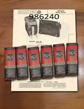 Vintage 1949 Chevy Push Button Radio #986240 tube set plus FREE Photofacts picture