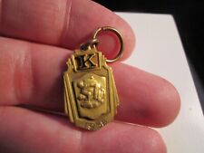1938 10K GOLD FILLED COLLEGE WRESTLING PENDANT - BBA-45 picture