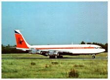 Linhas Aereas de Mocambique Boeing 707 at Hamburg 1980 Airplane Postcard  picture