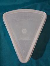 Vintage Tupperware Pizza Pie or Cake Saver. Clear w/Clear Tupper Seal Lid. GUC picture