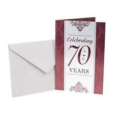 Hallmark 70th Birthday Card (Scrollwork Pattern) picture