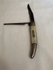 Vintage Colonial Fish Knife Pocket Knife With Scaler picture
