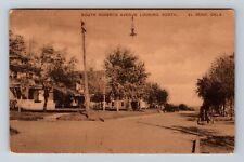 El Reno OK-Oklahoma, South Roberts Avenue Looking North, Vintage c1911 Postcard picture