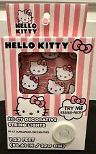 Hello Kitty 20 Count Decorative String Lights Battery Power Sanrio NEW IN BOX picture