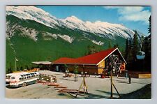 Banff-Alberta, Lower Terminal Sulfur Gondola Lift, Mt Rundle, Vintage Postcard picture