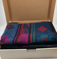 Pendleton Wool Beaver State Robes And Shawls Blanket 64x80 Taos Native NWT Tags picture