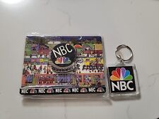 NBC Vintage Rare Magnet Keychain Set Of 2 Rainbow Logo picture