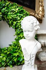 Vintage French Cherub Bust Statue picture