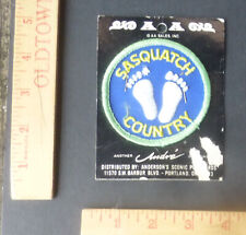 Vintage 1960s70s Sasquatch Country NOS Cloth Patch picture