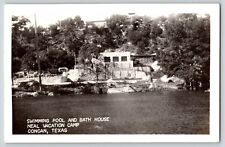 Postcard RPPC Swimming Pool - Neal Vacation Camp - Concan Texas picture