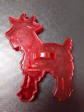 Vintage Billy Goat Cookie Cutter USA Red Plastic picture