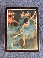 NEW Vintage Italian Wood Inlay Music Jewelry Box Footed with Ballerina picture