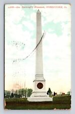Norristown PA-Pennsylvania, General Hartranft's Monument Vintage c1909 Postcard picture