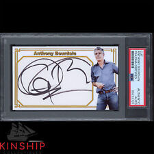 Anthony Bourdain signed Cut 3x5 Custom Card PSA DNA Slab Rare Chef Auto C2892 picture